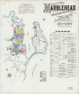 Marblehead Massachusetts 1896 - Fire Insurance Index - Old Map Reprint