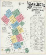 Marlborough Massachusetts 1901 - Fire Insurance Index - Old Map Reprint