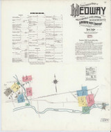 Medway Massachusetts 1910 - Fire Insurance Index - Old Map Reprint