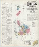 Natick Massachusetts 1915 - Fire Insurance Index - Old Map Reprint