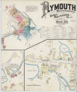 Plymouth Massachusetts 1885 - Fire Insurance Index - Old Map Reprint