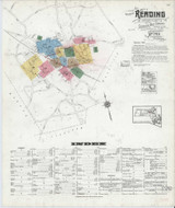 Reading Massachusetts 1918 - Fire Insurance Index - Old Map Reprint