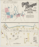 South Abington Massachusetts 1885 - Fire Insurance Index - Old Map Reprint