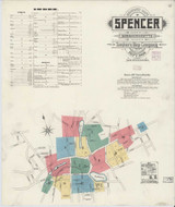 Spencer Massachusetts 1906 - Fire Insurance Index - Old Map Reprint
