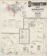 Stoughton Massachusetts 1885 - Fire Insurance Index - Old Map Reprint
