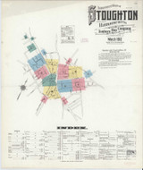 Stoughton Massachusetts 1912 - Fire Insurance Index - Old Map Reprint