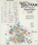 Waltham, 1987 - Old Map Massachusetts Fire Insurance Index