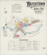 Watertown Massachusetts 1894 - Fire Insurance Index - Old Map Reprint