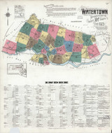 Watertown Massachusetts 1923 - Fire Insurance Index - Old Map Reprint