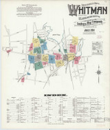Whitman Massachusetts 1911 - Fire Insurance Index - Old Map Reprint