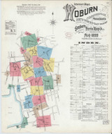 Woburn Massachusetts 1899 - Fire Insurance Index - Old Map Reprint