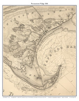 Provincetown Village, 1836 - Old Map Custom Print Cape Cod