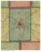 Findley, Ohio 1863 Old Town Map Custom Print - Hancock Co.