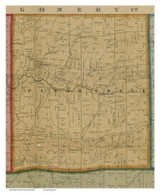 Clear Creek, Ohio 1856 Old Town Map Custom Print - Warren Co.