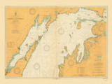North End of Lake Michigan 1912 Lake Michigan Harbor Chart Reprint Great Lakes 7 - 70
