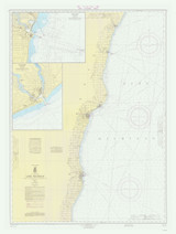 Algoma to Sheboygan 1966 Lake Michigan Harbor Chart Reprint Great Lakes 7 - 73