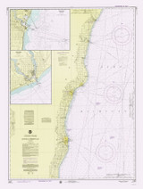 Algoma to Sheboygan 1975 Lake Michigan Harbor Chart Reprint Great Lakes 7 - 73