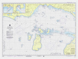 Waugoshance Point to Seul Choix Point 1975 Lake Michigan Harbor Chart Reprint Great Lakes 7 - 704