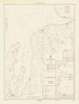 Grand Traverse Bay to Little Traverse Bay 1966 Lake Michigan Harbor Chart Reprint Great Lakes 7 - 706