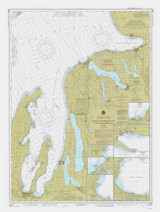 Grand Traverse Bay to Little Traverse Bay 1984 Lake Michigan Harbor Chart Reprint Great Lakes 7 - 706