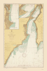 Little Bay De Noc 1921 Lake Michigan Harbor Chart Reprint Great Lakes 7 - 718