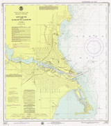 Menominee and Marinette Harbors 1975 Lake Michigan Harbor Chart Reprint Great Lakes 7 - 723