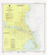Menominee and Marinette Harbors 1975 Lake Michigan Harbor Chart Reprint Great Lakes 7 - 723