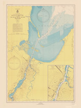 Head of Green Bay 1947 Lake Michigan Harbor Chart Reprint Great Lakes 7 - 725