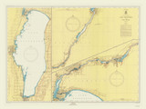 Lake Winnebago and Fox River 1947 Lake Michigan Harbor Chart Reprint Great Lakes 7 - 726