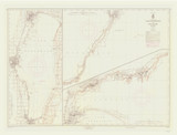 Lake Winnebago and Fox River 1964 Lake Michigan Harbor Chart Reprint Great Lakes 7 - 726