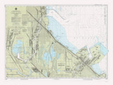 Calumet and Indiana Harbors 1986 Lake Michigan Harbor Chart Reprint Great Lakes 7 - 755