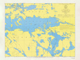Namakan Lake 1973 Minnesota-Ontario Border Lakes Nautical Chart Reprint Great Lakes 8 - 818