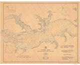 Potomac River 2 from Piney Point to Lower Cedar Point 1906 - Old Map Nautical Chart AC Harbors 389 - Chesapeake Bay