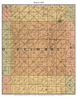 Delmore, Kansas 1898 Old Town Map Custom Print - McPherson Co