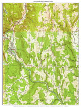 Shelburne 1949 - Custom USGS Old Topo Map - Massachusetts 7x7 Custom FRCO