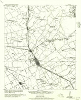 Ennis, Texas 1956 () USGS Old Topo Map Reprint 15x15 TX Quad 107957