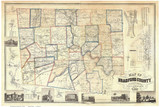 Bradford County Pennsylvania 1858 PA Archives - Old Map Reprint