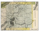 16thE & 23rd Districts Rome, Georgia 1895 Old Town Map Custom Print - Floyd Co.