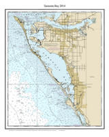 Sarasota Bay 2014 - Florida 80,000 Scale Custom Chart