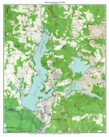 Ellison Creek Reservoir 1962 - Custom USGS Old Topo Map - Texas Ellison Creek Reservoir 1962 - Custom USGS Old Topo Map - Texas