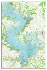 Whitney Lake 1968 - Custom USGS Old Topo Map - Texas Whitney Lake 1968 - Custom USGS Old Topo Map - Texas