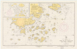 Deer Island Thoroughfare and Casco Passage 1950 - Old Map Nautical Chart AC Harbors 3 227 - Maine
