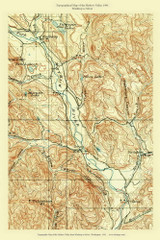 Methow Valley 1901 - Custom USGS Old Topo Map - Washington State 30x30