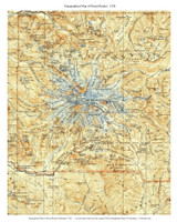 Mt Rainier 1924 - Custom USGS Old Topo Map - Washington State 30x30
