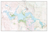Devils Lake ca 1994 - Custom USGS Old Topo Map - North Dakota