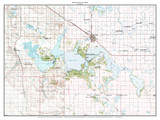 Devils Lake 1985 - Custom USGS Old Topo Map - North Dakota