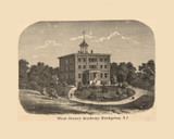 West Jersey Academy, New Jersey 1862 Old Town Map Custom Print - Cumberland Co.