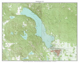 Whitefish Lake 1962 - Custom USGS Old Topo Map - Montana Whitefish Lake 1962 - Custom USGS Old Topo Map - Montana