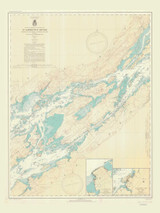 Whiskey Island to Bartlett Point 1940 St Lawrence River Nautical Chart Reprint 16 Great Lakes