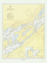 Whiskey Island to Bartlett Point 1953 St Lawrence River Nautical Chart Reprint 16 Great Lakes
